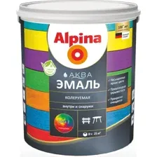 Эмаль Alpina Аква колеруемая глянцевая. База 1 (2.5л)