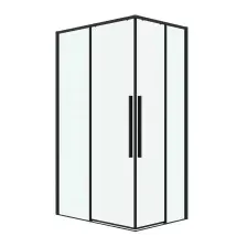 Душевой уголок Grossman Galaxy 90x80x195 / 300.K33.01.9080.21.00 (черный матовый/прозрачное стекло)