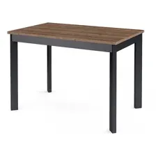 Стол обеденный Dikline L110  Black, дуб галифакс