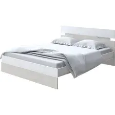 Кровать PROxSON Milton 120x200 (белый/дуб шамони светлый 124 )