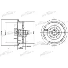 Тормозной барабан PATRON PDR1200