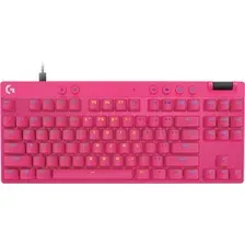 Клавиатура Logitech G Pro X TKL Rapid Analog 920-013253 (розовый, нет кириллицы)