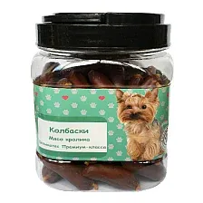 Лакомство для собак O'dog Колбаски. Мясо кролика (750г)