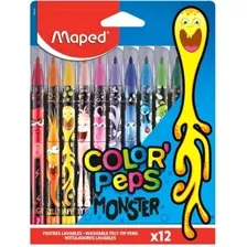 Фломастеры Maped Color Peps Monster 845400 (12шт)