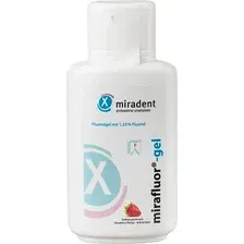 Зубной гель Miradent Mirafluor gel Клубника 605801 (250 мл)