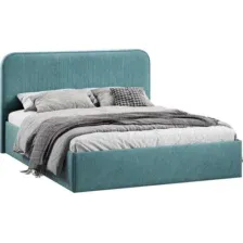 Кровать Трия Тиффани Тип 1 c ПМ 160x200 (микровелюр Wellmart Indigo)