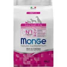 Сухой корм для собак Monge Daily Line Extra Small с курицей (800г)