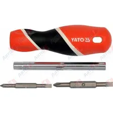 Набор отвертка с битами Yato YT-25971 (4 предмета)