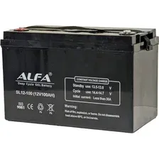 Тяговый аккумулятор ALFA 12V-100Ah(C20) L+ (100 А·ч)