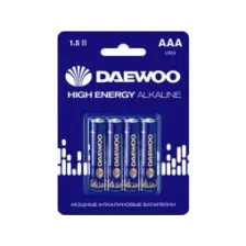 Батарейка AAA LR03 1,5V alkaline BL-4шт DAEWOO ENERGY