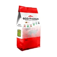 Наполнитель для туалета древесный комкующийся ECO-PREMIUM Тутти-фрутти 20 л, 7,6 кг (4631155489097)