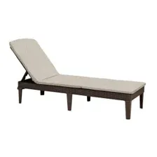 Шезлонг Keter Jaipur (box) с матрасом, коричневый