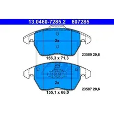 Тормозные колодки дисковые передняя ось ATE 13.0460-7285.2