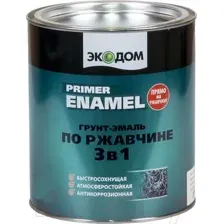 Грунт-эмаль Экодом По ржавчине 3в1 (2.2кг, красно-коричневый)