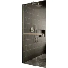Душевая стенка MaybahGlass 79x195 MGD-727-5ш (бронзовое стекло/хром матовый)