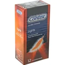 Презервативы CONTEX Lights особо тонкие, 12 шт