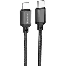 Кабель Borofone BX87 Lighting - USB Type-C (1 м, черный)