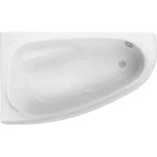 Ванна акриловая Cersanit Joanna 160x95 L / 63338 (с каркасом, экраном и сифоном Prime черный)