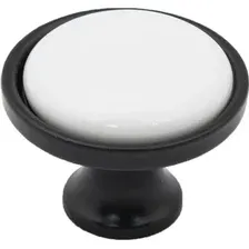 AKS кнопка мет. OREO черный матовыйбелый,