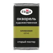 Акварельные краски Гамма Старый Мастер 520 200521520 (оливковый)