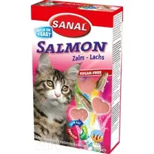 Лакомство для кошек Sanal Salmon / 3300SC (50г)