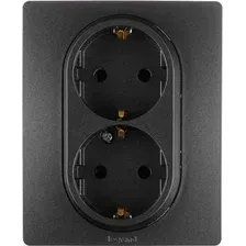 Розетка Legrand Etika / 672672 (антрацит)
