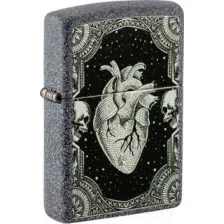 Зажигалка Zippo Heart Design / 48720 (серый)