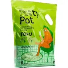 Наполнитель для туалета Potty-Pot Зеленый чай Тофу (2.5кг/6л)
