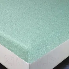Простыня АртПостель На резинке Ажур 251 (90x200x20, зеленый)