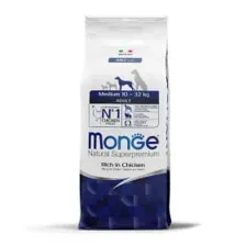 Сухой корм Monge Dog Daily Line Medium для взрослых собак средних пород, из курицы 12кг