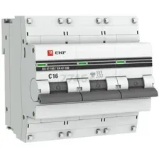 Выключатель автоматический EKF PROxima mcb47100-3-16C-pro