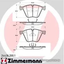Тормозные колодки Zimmermann 244362001