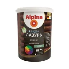 Лазурь для дерева ALPINA Аква черный 0,9 л (948103491)