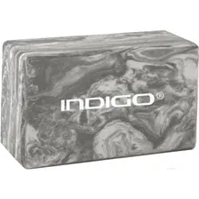 Блок для йоги Indigo IN259, мраморный серый