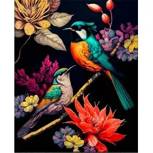 Картина по номерам Флюид Райские птицы 40x50 / BHR0588