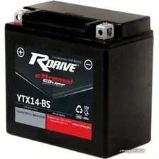 Мотоциклетный аккумулятор RDrive eXtremal Silver YTX14-BS (12 А·ч)