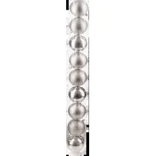 Елочная игрушка Ausini VT25-04004-2 (серебристый, 9 шт)