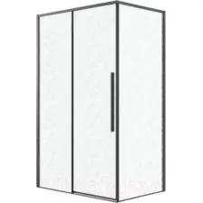 Душевой уголок Grossman Galaxy 110x80x195 120.K33.01.1180.21.02 (черный матовый/шиншилла стекло)