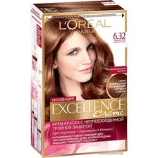 Крем-краска для волос LOreal Excellence 6.32 Золотистый темно-русый