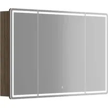 Sancos Шкаф с зеркалом Mirror MI120ECH (с LED подсветкой, дуб чарльстон)