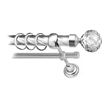 Карниз для штор Lm Decor Кристалл 130 2р витой 25/16мм (сатин, 1.6м)