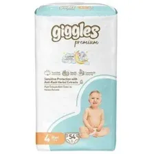 Подгузники Giggles Premium Maxi 4 Jumbo Pack (54 шт)