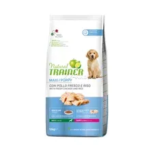 Сухой корм для щенков TRAINER Natural Puppy Maxi курица 12 кг (8015699006938)