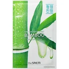 Тканевая маска The Saem Маска для лица тканевая The Saem Natural Bamboo (21 мл)