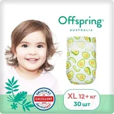 Подгузники Offspring XL 12+ кг Авокадо OF01XL30AVO (30 шт)