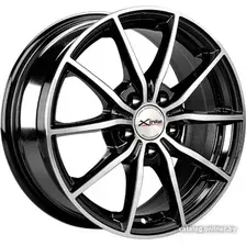 Литые диски X'trike X-111M 15x6.5" 5x114.3мм DIA 66.1мм ET 40мм BK/FP