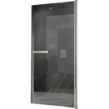 Душевая дверь MaybahGlass 80x198 / MGD-456-5 (графитовое стекло/хром матовый)