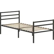 Кровать Домаклево Металика Г3+Г2 90x200 (черный)