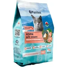 Сухой корм для кошек Manitex Sterilised Лосось и розмарин (400г)