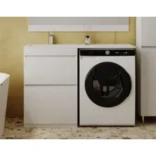 Тумба с умывальником Symbolite Даллас 120 Люкс Plus + Даллас 120x48 (левый, эмаль белый)